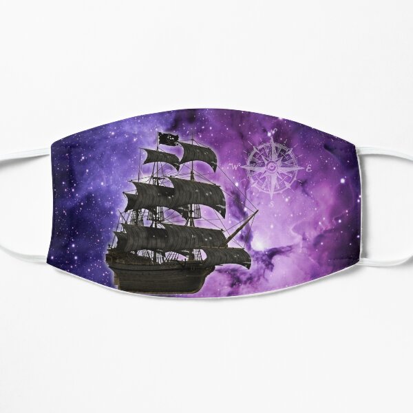 Bateau fantôme pirate violet Masque sans plis
