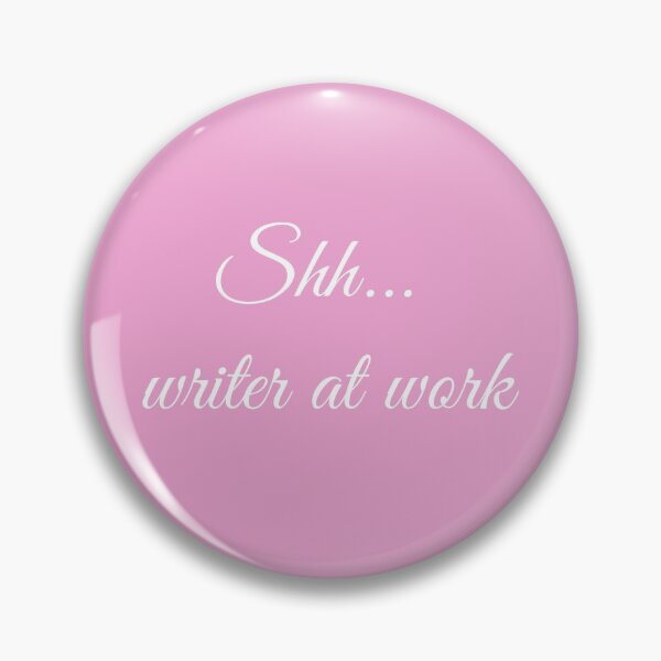 Item preview, Writer at Work White Type on Pink designed and sold by TeaRoseWriter.