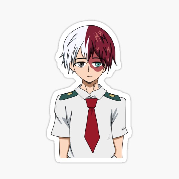 Pegatinas Todoroki Shoto Fan Art Redbubble