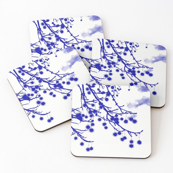 Item preview, Hamptons pillow in dark blue designed and sold by CateJacobs.