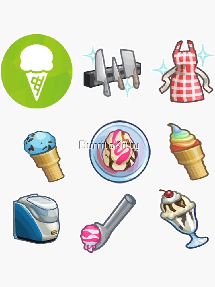 Sims 4 Cool Kitchen Stuff Icon Pack - Sims 4 - Sticker