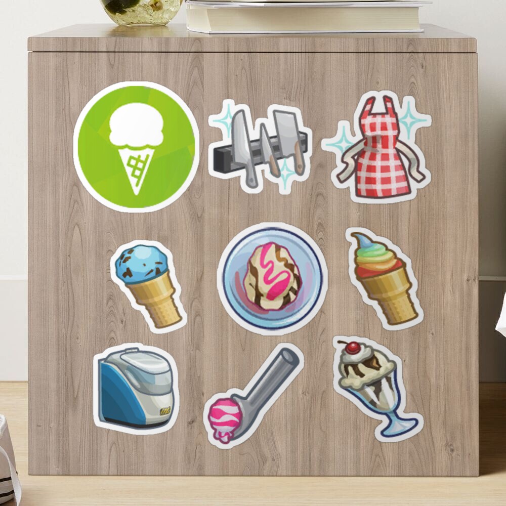 Sims 4 Cool Kitchen Stuff Icon Pack Sticker for Sale by BurritoKitty