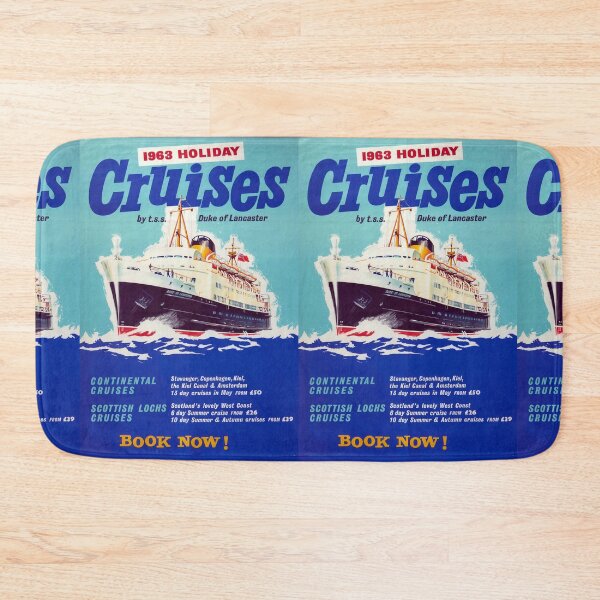 Item preview, 1963 Holiday Cruises vintage travel poster designed and sold by stickart-marek.