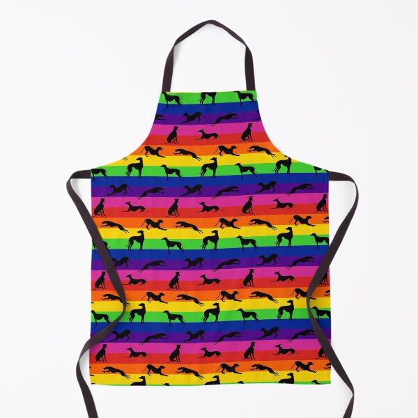 Item preview, Greyt Greyhound Silhouettes - on rainbow - horizontal designed and sold by GreytGraphicals.