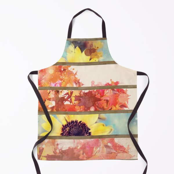 Item preview, romantic impressionism art watercolor leaves sunflower designed and sold by LEILA ART SPACE.