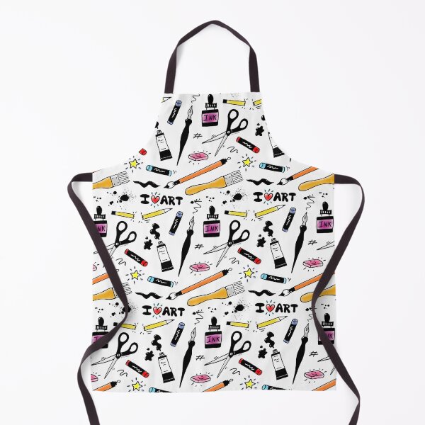 Item preview, I Love Art Supplies Pattern designed and sold by ArtVixen.