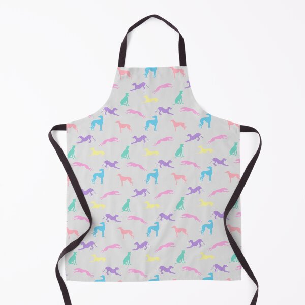 Item preview, Greyt Greyhound Silhouettes - Pastel Shades on Grey designed and sold by GreytGraphicals.