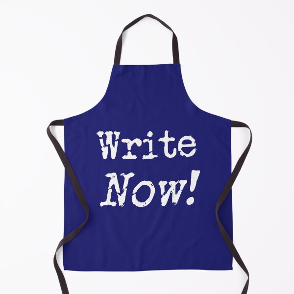 Item preview, Write Now! Midnight Blue White Type designed and sold by TeaRoseWriter.