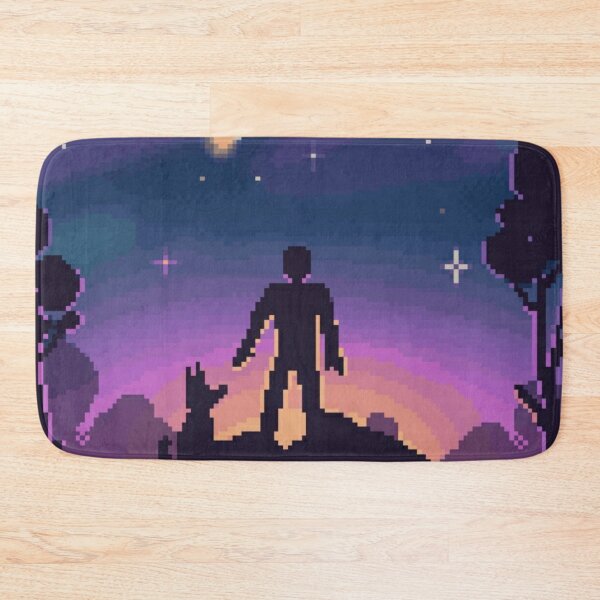Item preview, Pixelated a Man and his Buddy Stargazing designed and sold by HopeDetour.