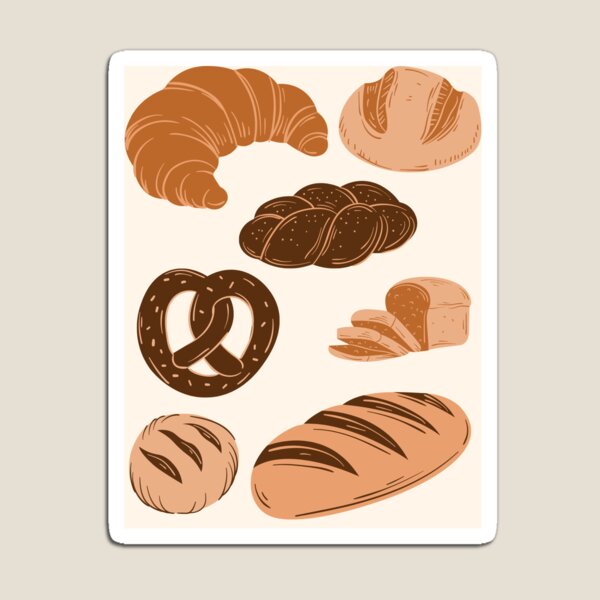 Bread Lovers Collage Magnet