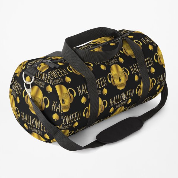 HALLOWEEN GOLDEN LETTERS HEAD OF DEATH Duffle Bag