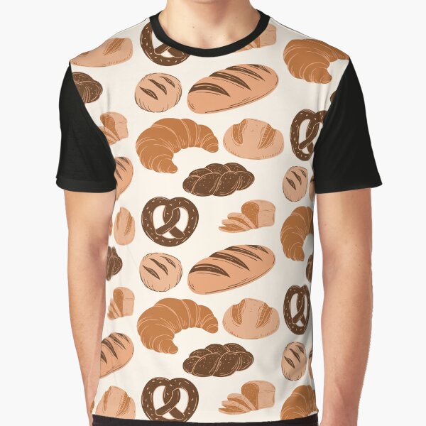 Bread Lovers Collage Graphic T-Shirt