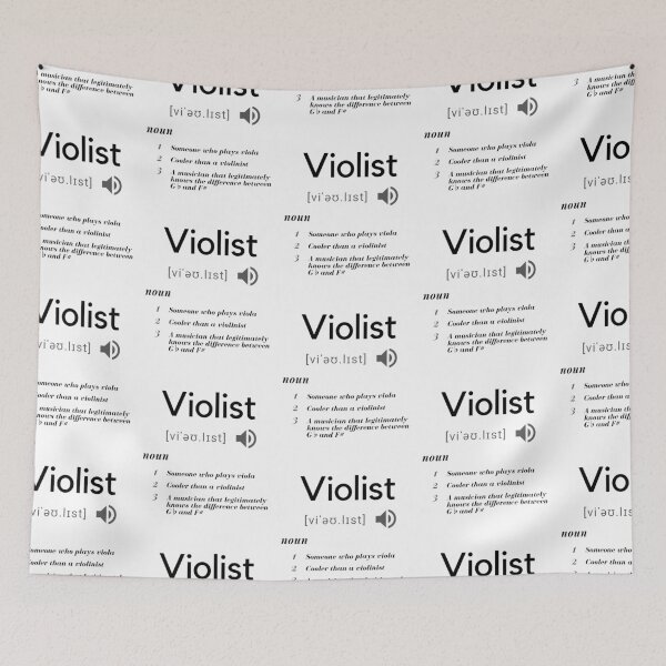 Item preview, Definition of a Violist designed and sold by Artistrator.