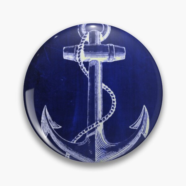 Item preview, Preppy Rustic beach sailor fashion Navy blue anchor nautical  designed and sold by LEILA ART SPACE.