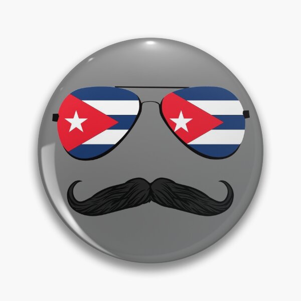 Item preview, Cuba�Flag Aviator Sunglasses & Mustache Caribbean Lover Gear designed and sold by DynamicDesign.