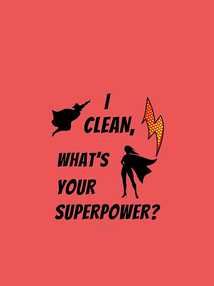 Thumbnail 6 of 6, Chiffon Top, I Clean What's Your Superpower? designed and sold by SavvyCleaner.
