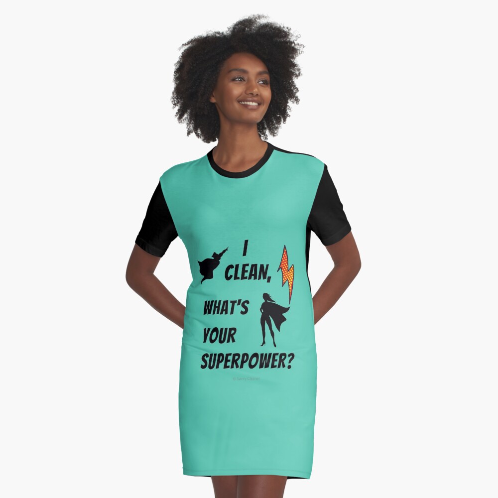 Item preview, Graphic T-Shirt Dress designed and sold by SavvyCleaner.