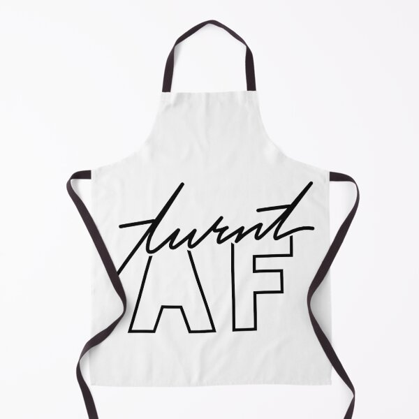 Item preview, Turnt AF - black on white script design designed and sold by TresChicXO.