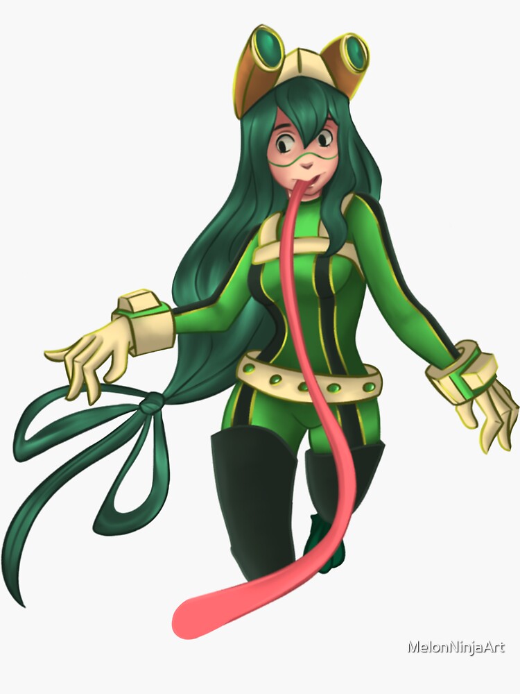 My Hero Academia Froppy Sticker For Sale By Melonninjaart Redbubble