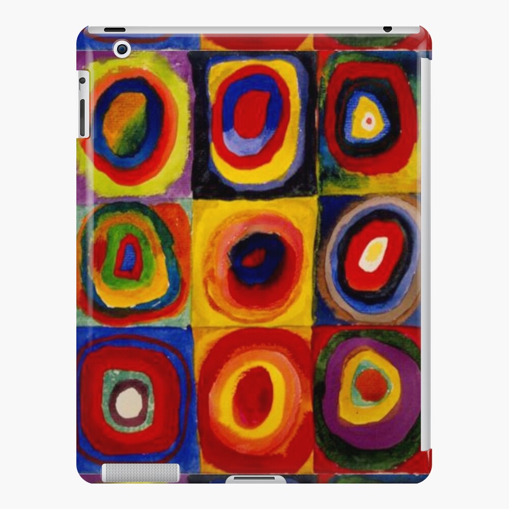 Funda Y Vinilo Para Ipad Kandinsky Cuadrados Con Círculos