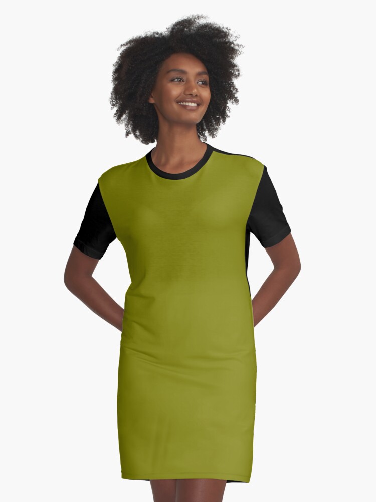 plain green t shirt dress