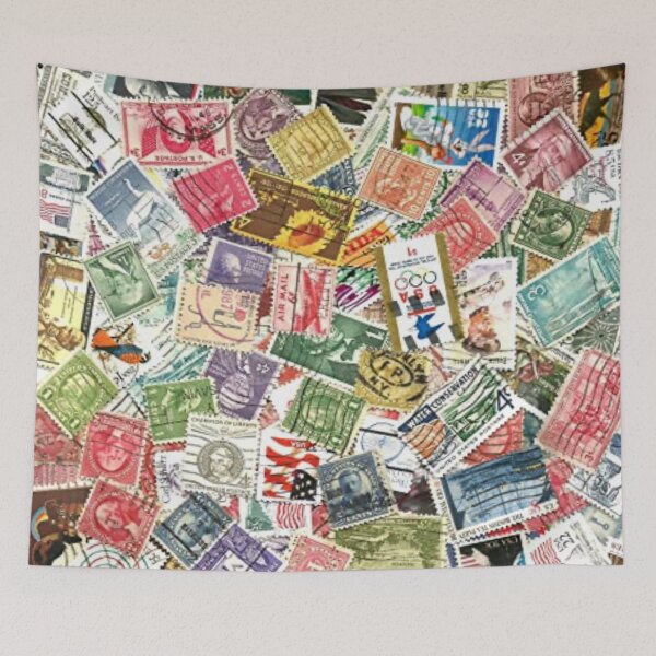 Item preview, Postage Stamp Collection Collage designed and sold by DigitalEffects.