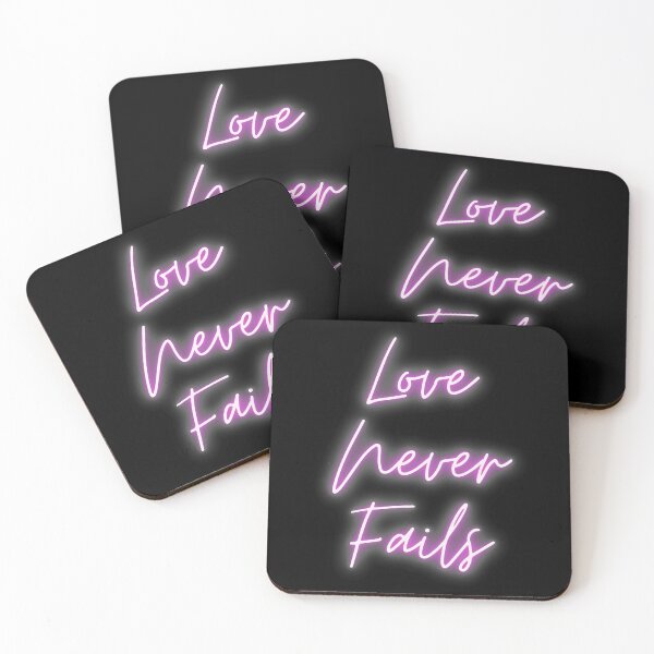 Item preview, Love Never Fails Pink Neon Lights designed and sold by BhARTi Taylor.