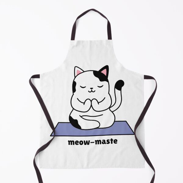 Item preview, Kitty Cat Doing Yoga Cute Kitten Meow-Maste Namaste Meditating designed and sold by AlwaysGrowing.