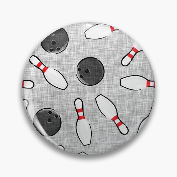 Item preview, bowling - bowling pins and bowling balls - grey designed and sold by littlearrow.