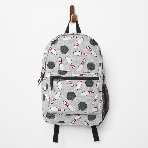 Item preview, bowling - bowling pins and bowling balls - grey designed and sold by littlearrow.