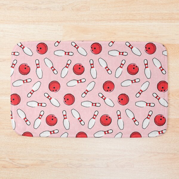 Item preview, bowling - bowling pins and bowling balls - pink designed and sold by littlearrow.