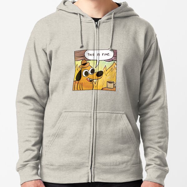 C'est beau mème chien Veste zippée à capuche