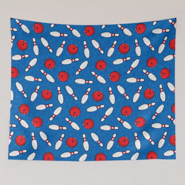 Item preview, bowling - bowling pins and bowling balls - blue designed and sold by littlearrow.
