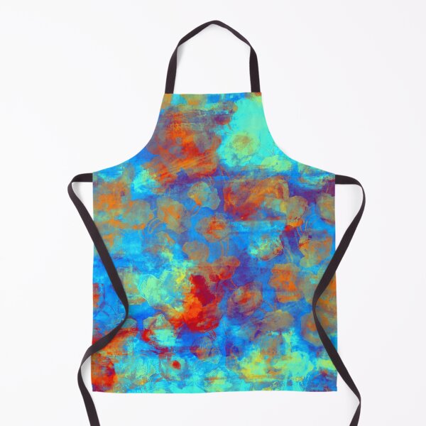 Item preview, Abstract colorful textured painting designed and sold by Red Witch Art.