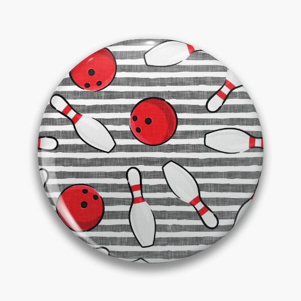 Item preview, bowling - bowling pins and bowling balls - stripes designed and sold by littlearrow.