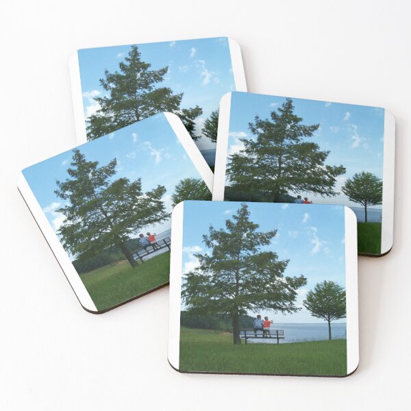 Item preview, Boys on a bench by the lake designed and sold by Paula Betz.