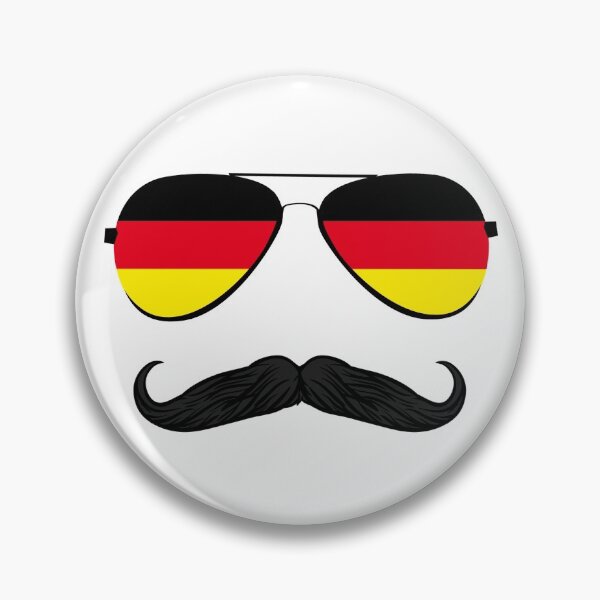 Item preview, Germany�Flag Aviator Sunglasses & Mustache Deutsche Lover Gear designed and sold by DynamicDesign.