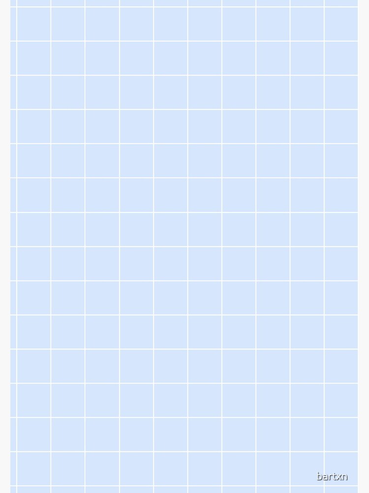 Powder Blue and White Grid Pattern by bartxn