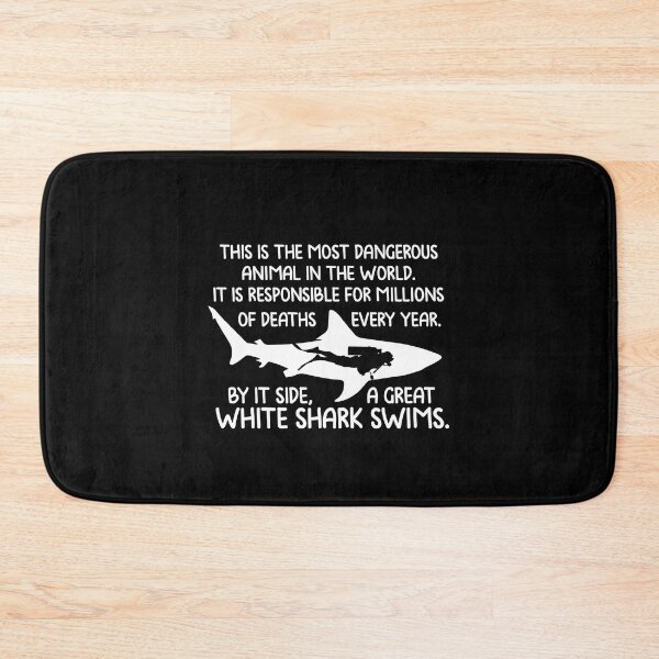 Item preview, Great white shark swims designed and sold by redshirtz.