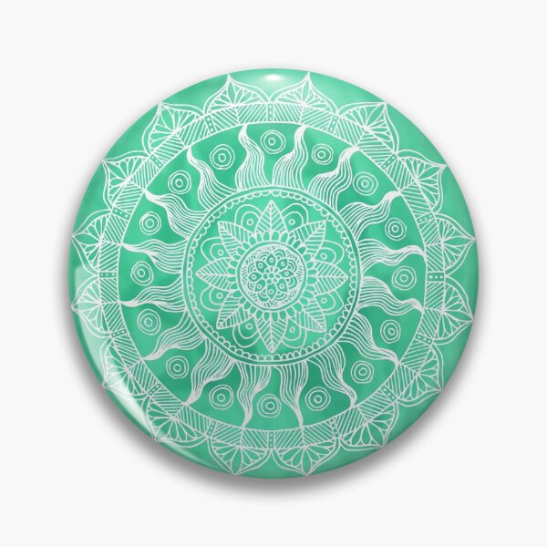 Item preview, Green Boho Chic Mandala designed and sold by Julie Erin Designs.