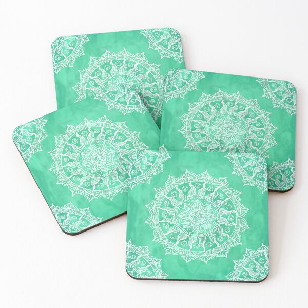 Item preview, Green Boho Chic Mandala designed and sold by Julie Erin Designs.