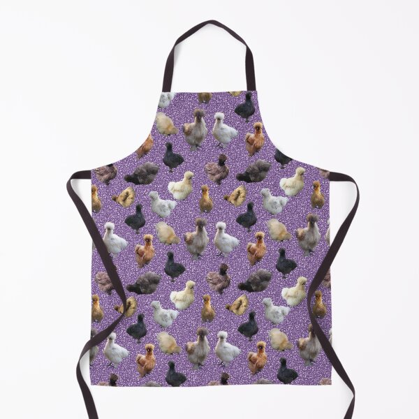 Item preview, Silkie Bantams on Purple Glitter designed and sold by StandoutSilkies.
