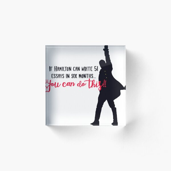 Hamilton- 51 Essays Acrylic Block