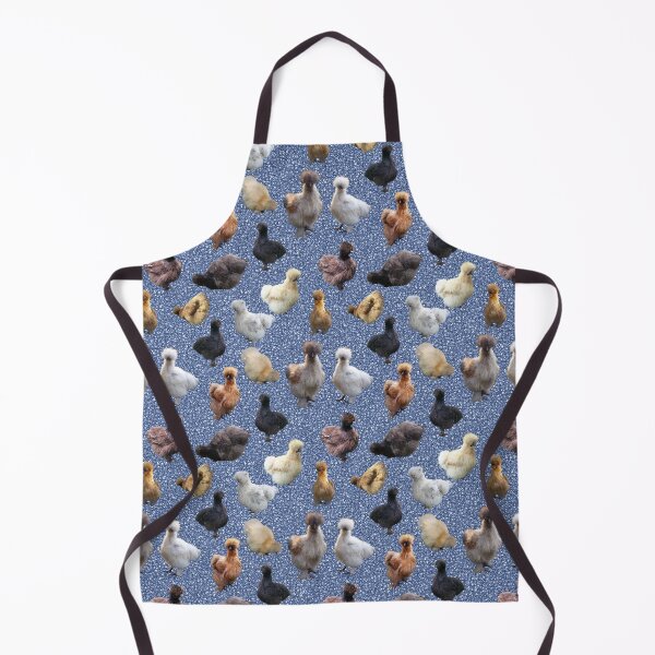 Item preview, Silkie Bantams on Blue Glitter designed and sold by StandoutSilkies.