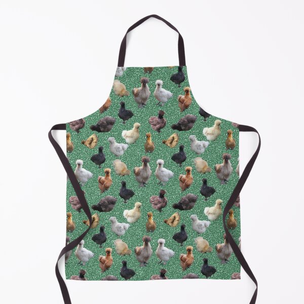 Item preview, Silkie Bantams on Green Glitter designed and sold by StandoutSilkies.