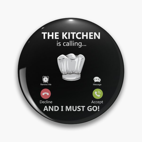 Item preview, The Kitchen Is Calling And I Must Go Cooking Food Lover Chef Gear designed and sold by DynamicDesign.