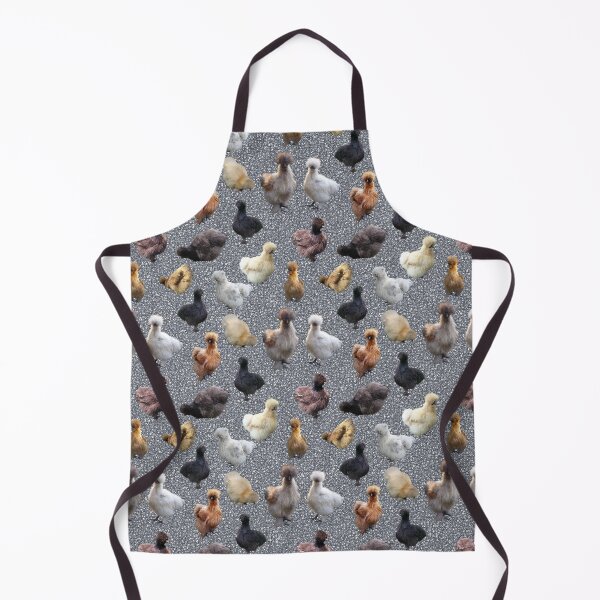 Item preview, Silkie Bantams on Silver Glitter designed and sold by StandoutSilkies.