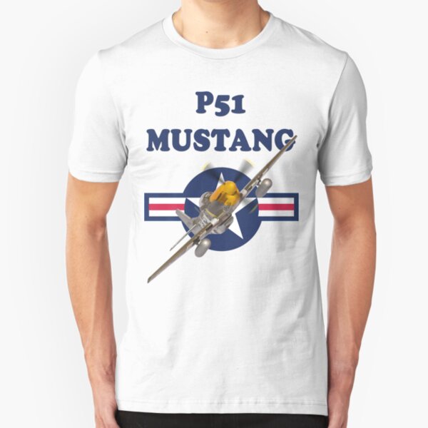 P51 Mustang Tee Shirt Slim Fit T-Shirt