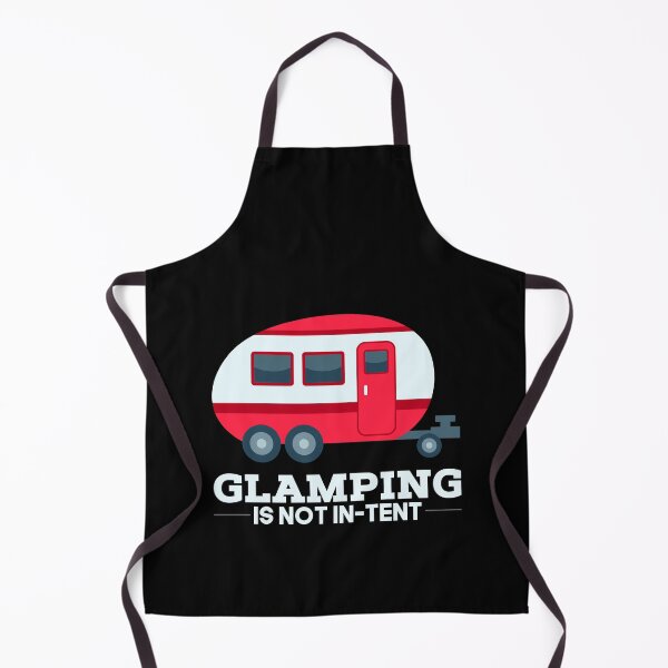 Item preview, Glamping is not In-Tent Hike Campfire Camper Wanderlust Outdoor Mountains Boy Scout Woods Travel Gift Idea (Trailer Edition) designed and sold by SimonGs.