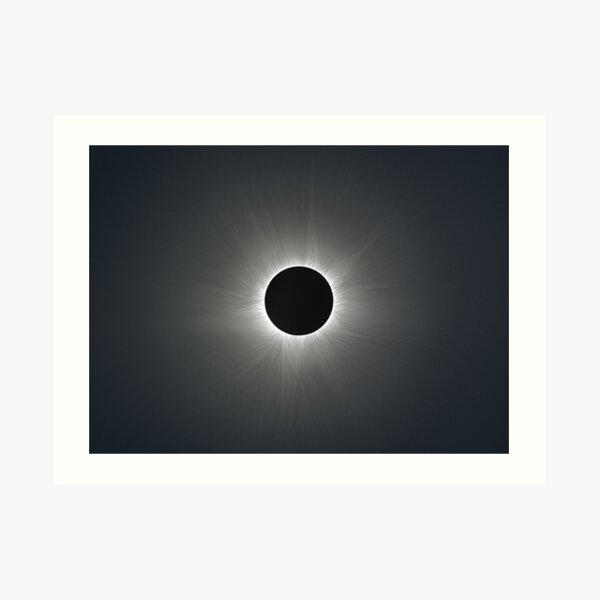 Solar Corona during Total Eclipse Art Print
